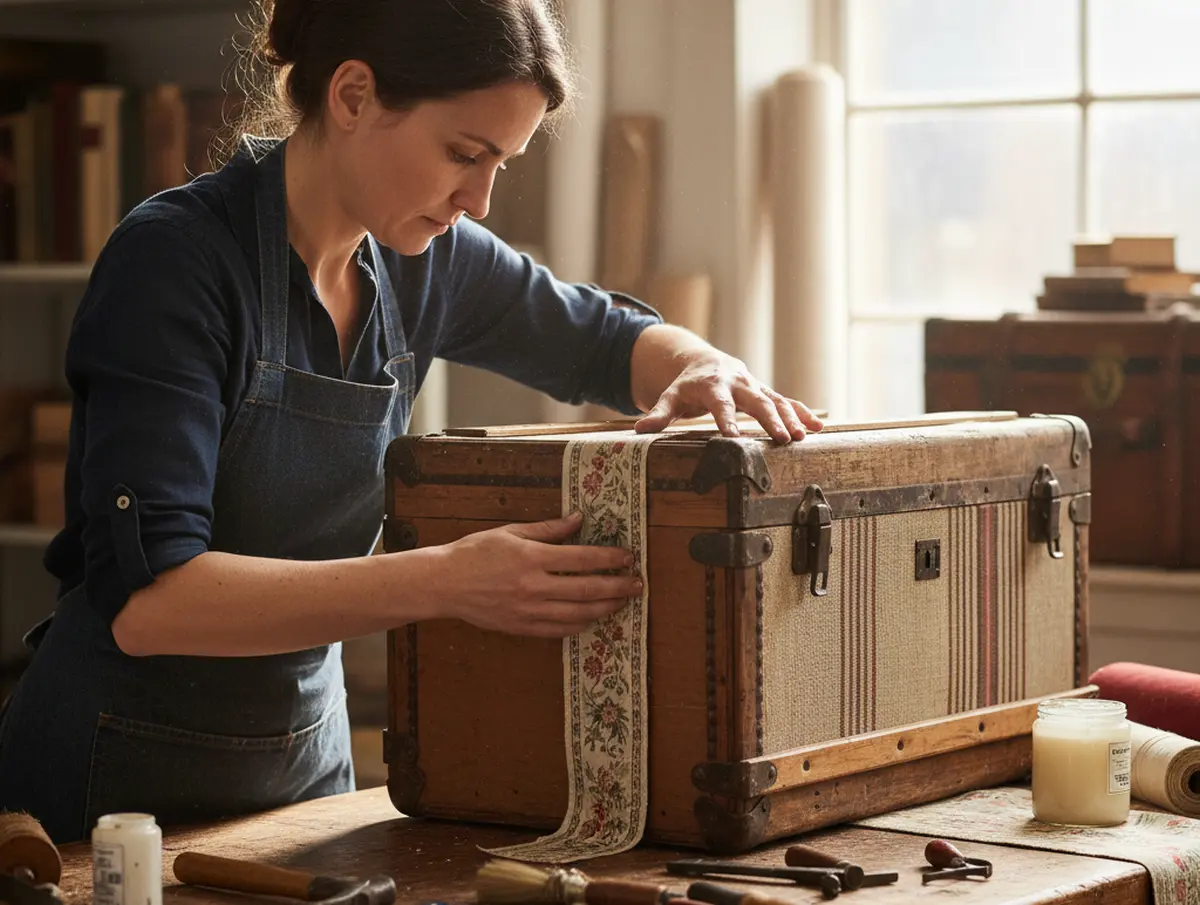 Restaurer une malle en bois et tissus : guide détaillé étape par étape