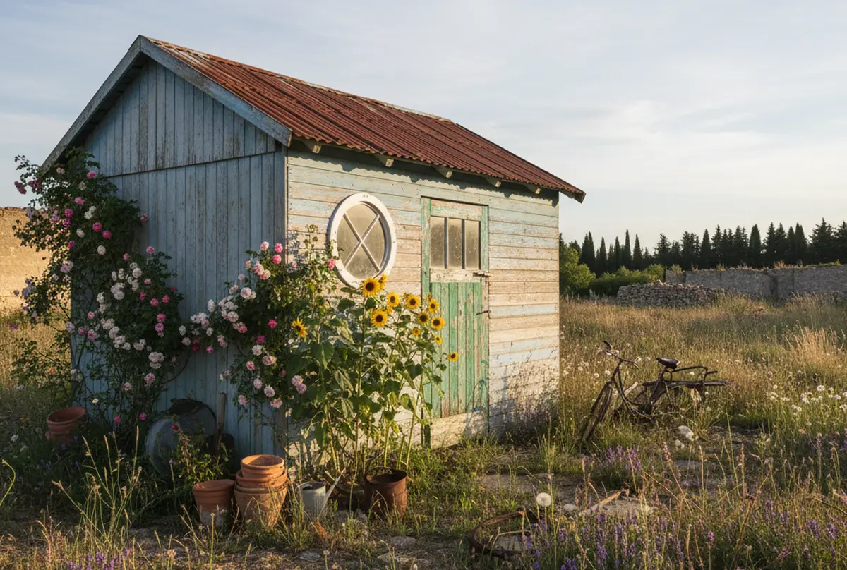 Terrain non constructible avec cabanon cadastré